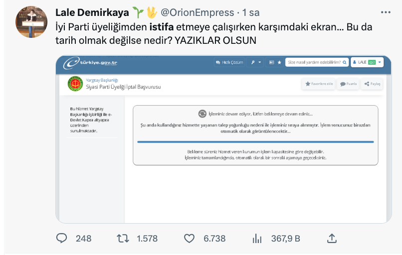 iyi parti den istifa eden edene sosyal medyada gundem oldu